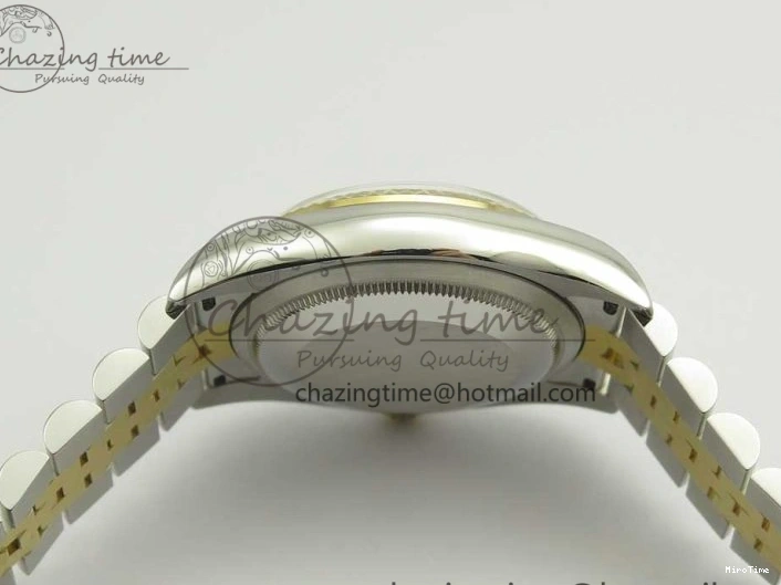 MiroTime 0801 DateJust 36 SS YG 116233 ARF 1:1 Best Edition 904L Steel Black Dial Stick Markers on Jubilee Bracelet SH3135 V EasyMatch 3261